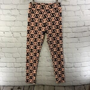 Lularoe Leggings Womens Sz OS Disney Mickey Mouse Print Pink